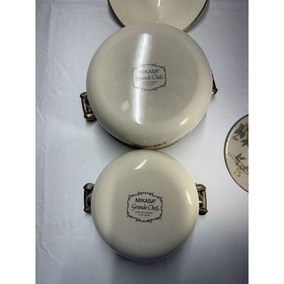 Mikasa Grande Chef Silk Bouquet Cooking Pots With Lids - Made in Japan - Picture 6 of 16